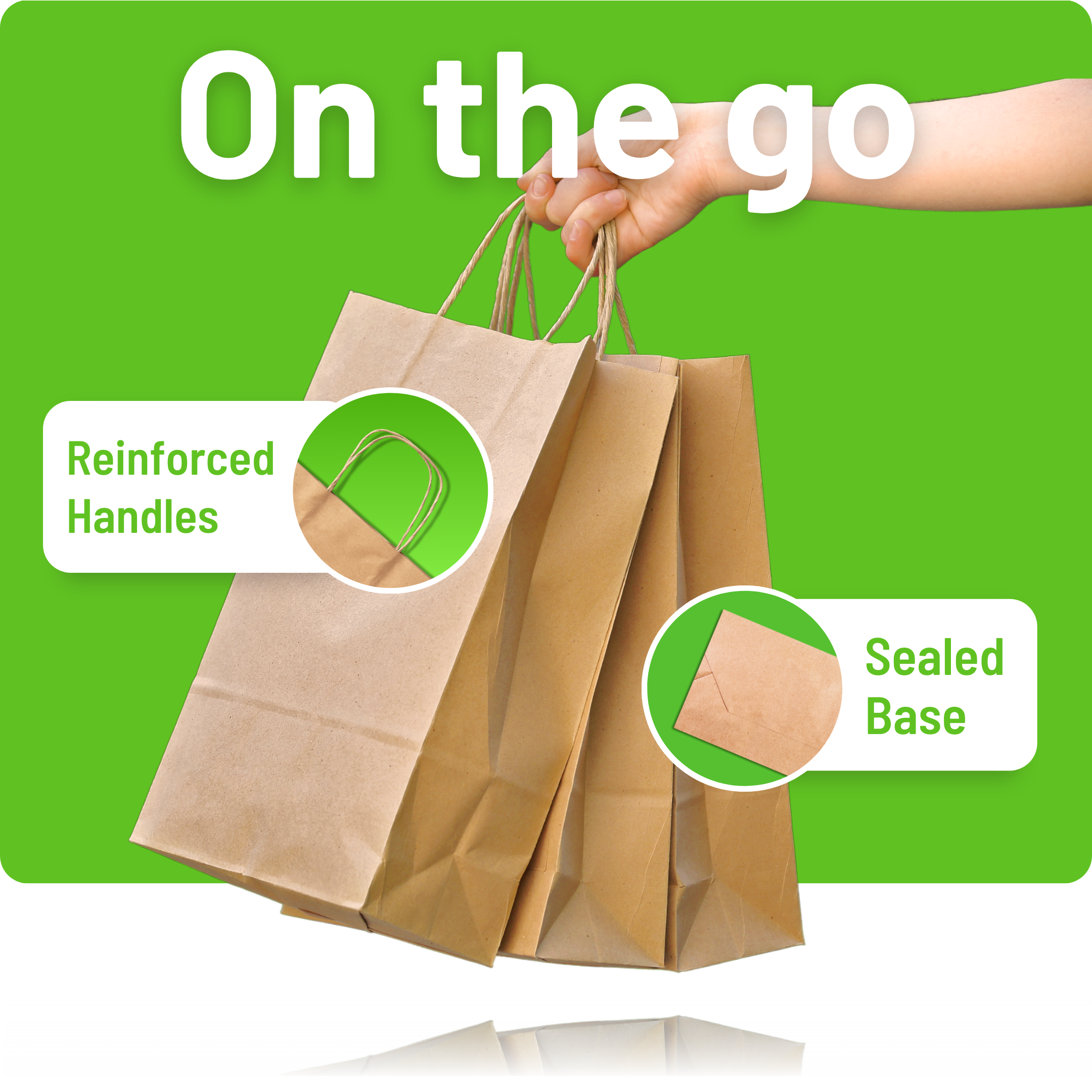 Brown Paper Bags with Twisted Handles - XLarge