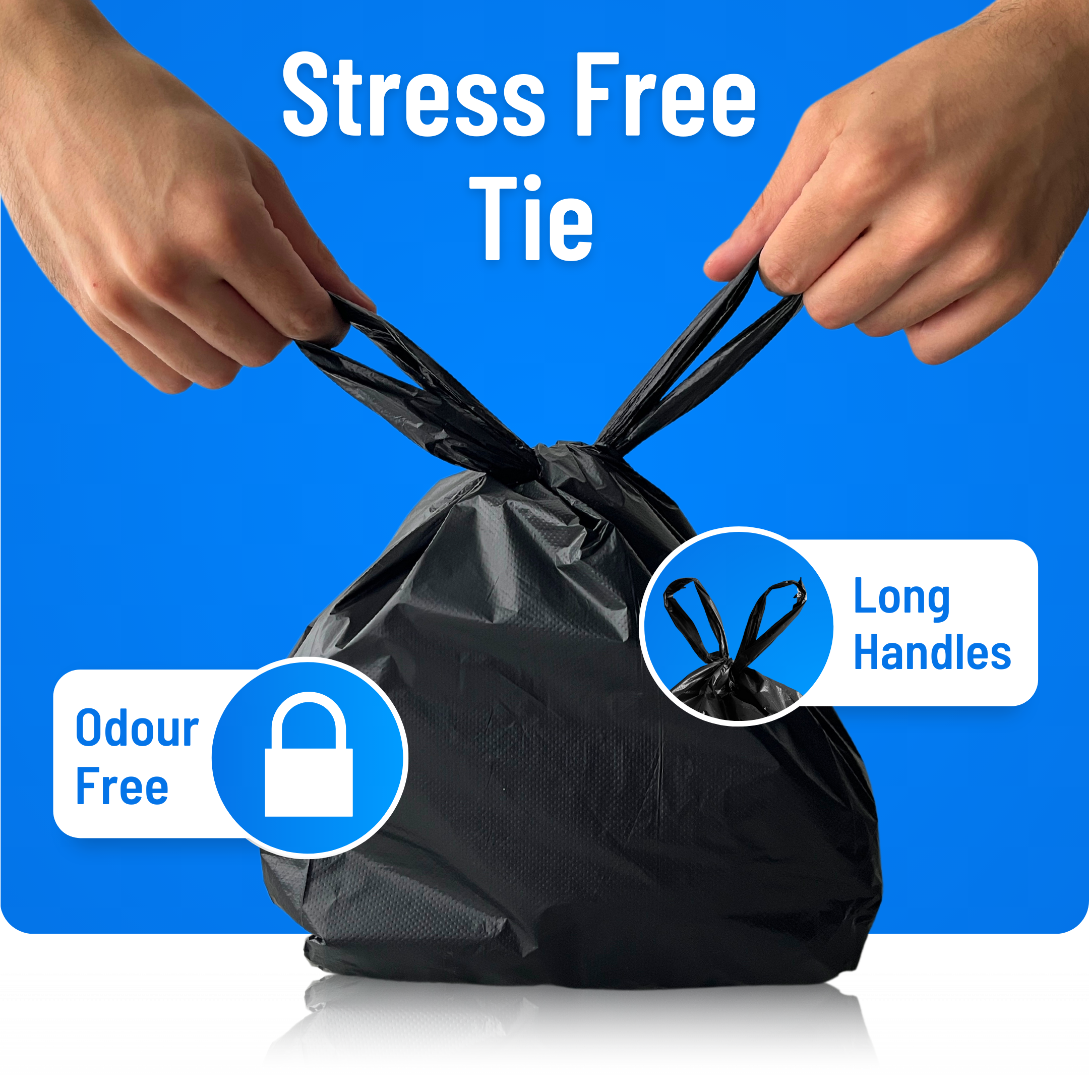 Large Dog Poo Bags Black