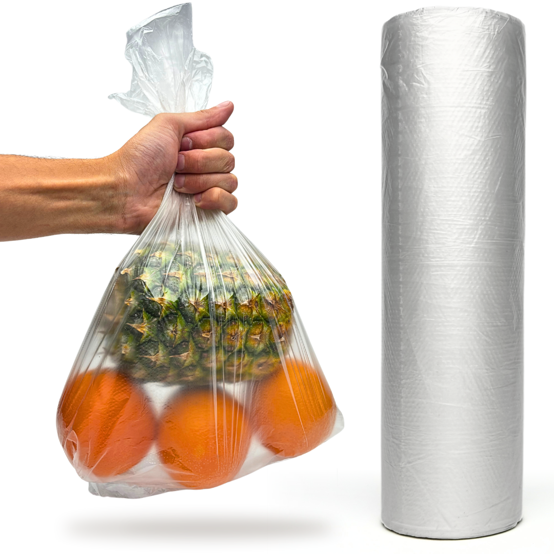 Clear Plastic Food Bags On a Roll - 9 x 14 x 18"