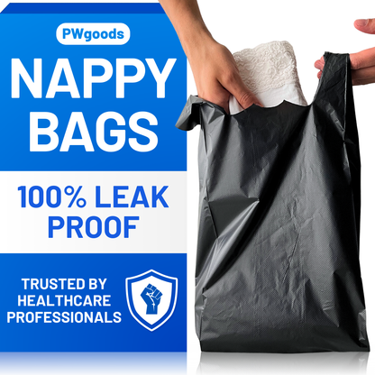 Black Adult Nappy Bags - Standard