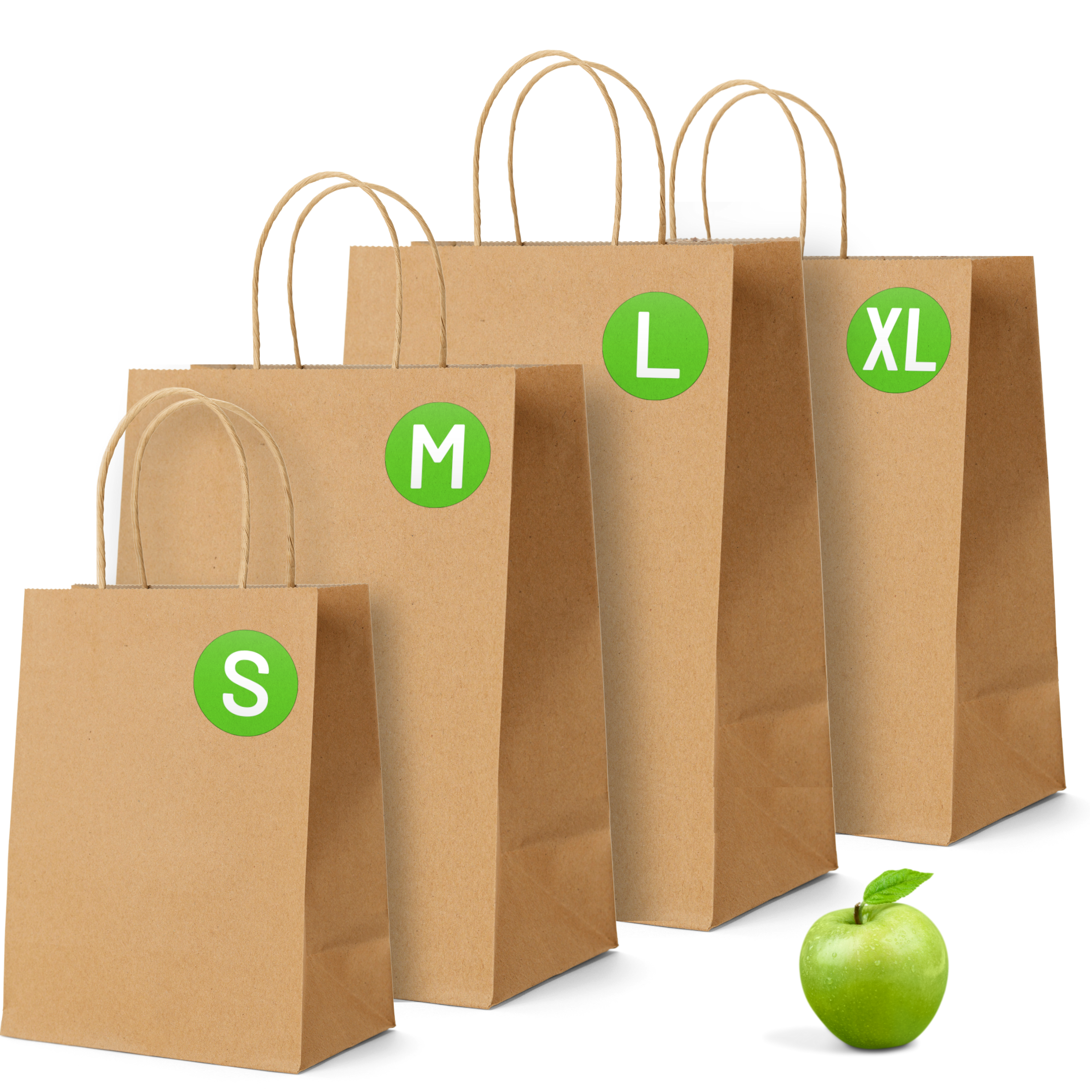 Brown Paper Bags with Twisted Handles - XLarge